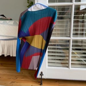 Issey Miyake PLEATS PLEASE femme multicolor top